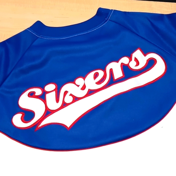 Vintage Hardwood Classics "Sixers" Basketball Warm-up Replica Jersey - Picture 5 of 8